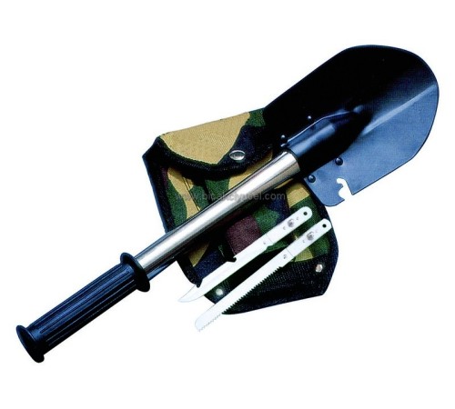 KPX14 4 lü Kamp Seti - Bıçak, Testere, Kürek, Balta - Kılıflı