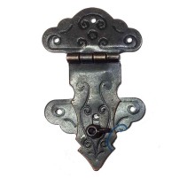 Kuyruklu Kilit, Sandık, Kutu Askısı - 36x60mm, Oksit, 1 Adet