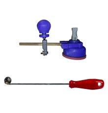 Nikken Rulmanlı Açılı Doğalgaz Isıcam Menfez Açma Seti, Cam Pergel 25 cm + Tokmak