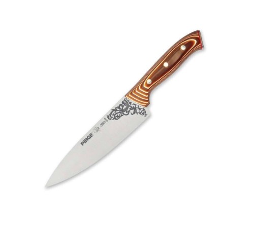 32160 Elite Bıçağı 19 cm - Perçinli Kahverengi Kompozit Sap