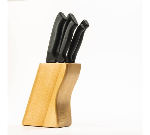 38410 Ecco Standlı Bıçak Seti 5'li - Siyah