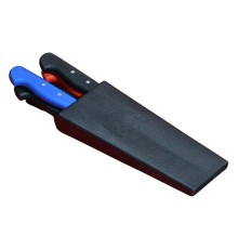 Plastik Bıçak Kütüklüğü 4 lü - Kırmızı, Plastik Bıçak Çanta