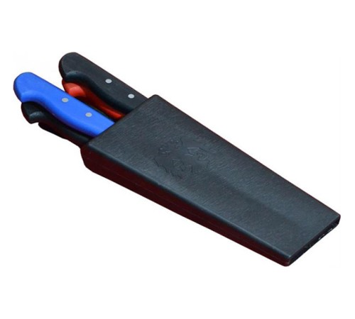 Plastik Bıçak Kütüklüğü 4 lü - Kırmızı, Plastik Bıçak Çanta