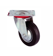 Servis Tekeri - Tablalı Siyah Döner - Çap 125 mm