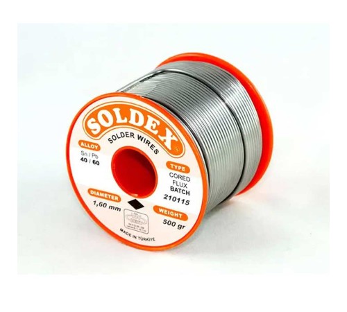 40-60 Lehim Teli 500 Gr 1.6 mm- Sn:40 / Pb:60