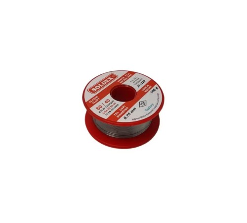 60/40 Lehim Teli 100 gr 0,75 mm (Sn:60 / Pb:40)