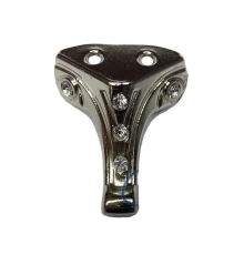 Moda Taşlı Ahşap, Mdf, Sunta Sandık Ayağı, Kutu Ayak 3,5 cm - Nikel