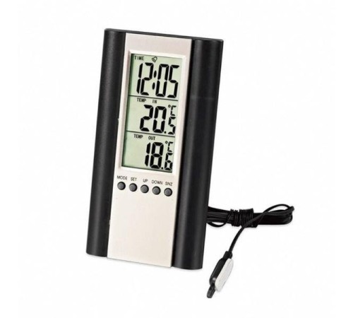 TT Technic-CC Termometre, Saat ,Alarm Ölçer 12/24 Saat Göstergeli
