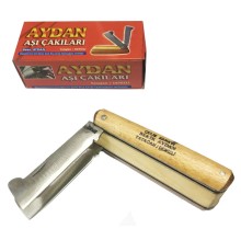 Yatağan İkili Ceviz Aşı Çakı, Bıçağı - Ahşap Saplı