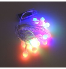 3m 20 Led Beyaz Top RGB ışık Pilli 2 Kademeli