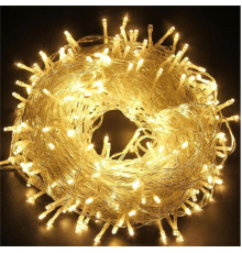 10m 60 Led Gün ışığı 2 Kademeli Şeffaf Kablo Pilli MZ33