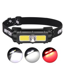 PeakStar PS-1327 XPG + COB LED 7 Modlu USB Şarj Edilebilir 800 Lümen Mıknatıslı Kafa Lambası