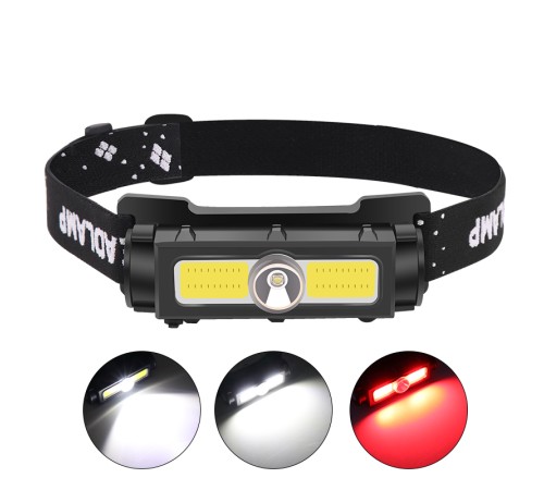 PeakStar PS-1327 XPG + COB LED 7 Modlu USB Şarj Edilebilir 800 Lümen Mıknatıslı Kafa Lambası