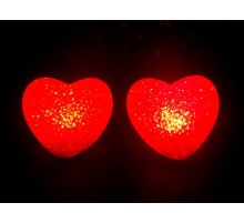 Led Işıklı Kırmızı Kalp Gece Lambası