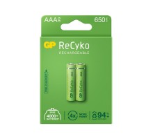 GP 650 Recyko R03 İnce Kalem AAA 2'li Pil