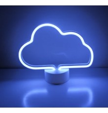 Neon Işıklı Bulut Masa Gece Lambası USB+Pil