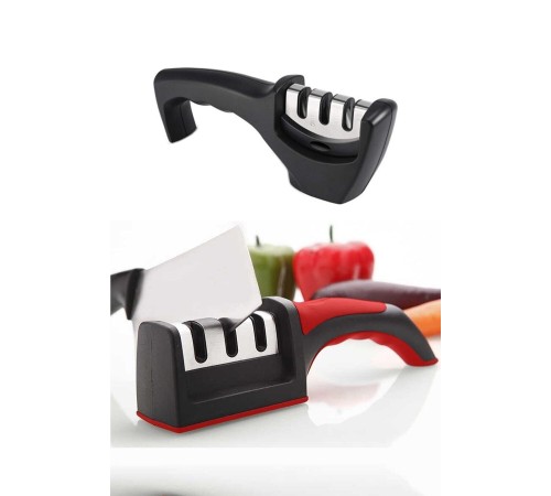 Profesyonel Bıçak Bileyici 3 Açılı Elmas Seramik Tungsten Çelik El Bıçakları Bileme