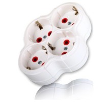 Fetih Dörtlü Topraklı Fişli Priz