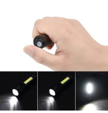 Mini Çok Güçlü Şarjli El Feneri Xpe-Cob Led Wt-030