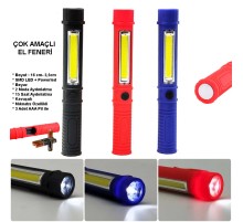 Çok Amaçlı Mıknatıslı Pilli EL Feneri Wt-1905