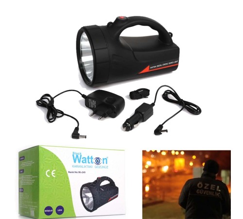Şarjlı Güvenlik Avcı Feneri Wt-240