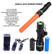 Sinyalli Acil Durum EL Feneri Cree5 Wt-262