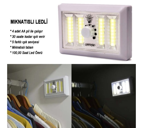 Dimmerli Işık Seviyesi Ayarlanabilir Ledli Lamba Wt-383