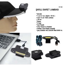 Şarjlı Baret Lambası Wt-606