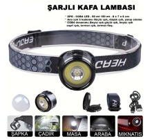 7 Mod Şarjlı Kafa Ve Kamp Lambası Wt-618