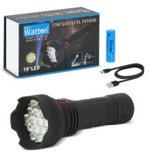 19 Led 5 Mod Geniş Açı El Feneri WT-705