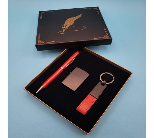 Kırmızı Anahtarlık Çakmak Ve Touchpen Kalem