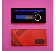 Mavi Anahtarlık Ve Kalem Seti