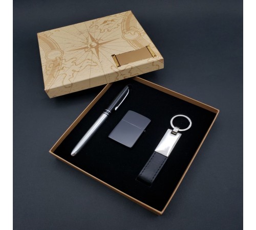 Kalem Çakmak Anahtarlık Silver Set