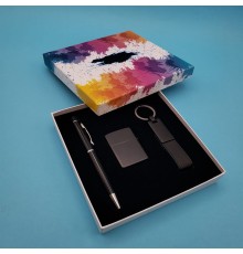 Kalem Çakmak Anahtarlık Siyah Set