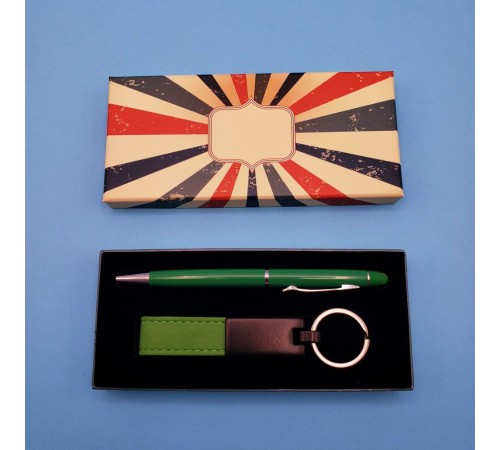 Yeşil Touchpen Kalem Ve Metal Anahtarlık