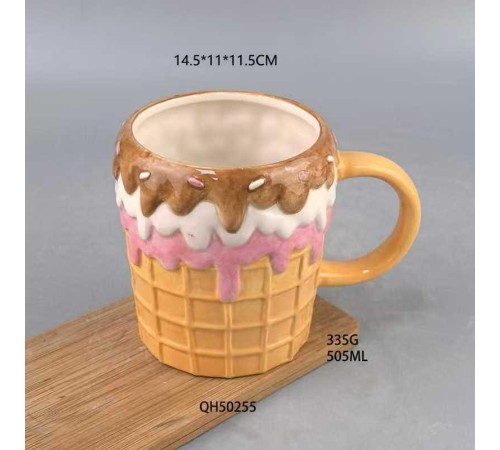 Dondurma Şeklinde Seramik Bardak