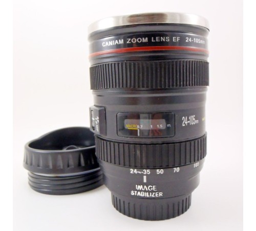 Objektif Görünümlü Termos Bardak