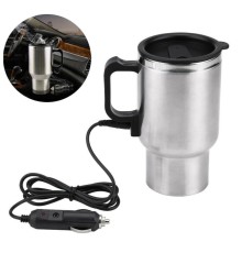 Araç İçi Çelik Su Isıtıcı Termos Bardak