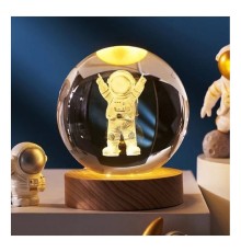 Astronot Tasarımlı Işıklı Cam Küre Cap 6 Cm Kod 52