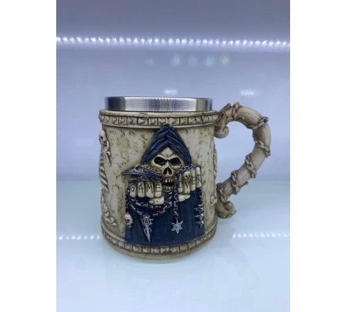 İskelet Game Over Çelik Kupa Kod 6912