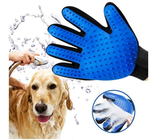 Evcil Hayvan Tüy Toplama Eldiveni Mavi