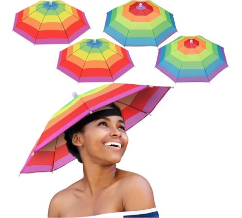 Gökkuşağı Kafa Şemsiyesi 1 Adet