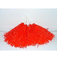 1 Çift ( 2 Adet ) Kırmızı Renk 23 Nisan Gösteri Ponponu