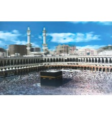 5D Elmas Boyama Ekstra Çözünürlüğe Sahip Kabe Resmi Mekke Tablosu 40x60 cm