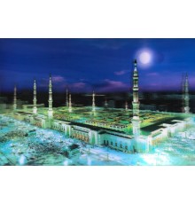 5D Elmas Boyama Ekstra Çözünürlüğe Sahip Medine Resmi Tablosu 40x60 cm