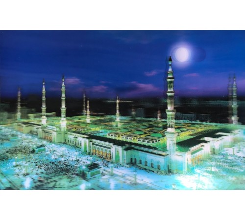 5D Elmas Boyama Ekstra Çözünürlüğe Sahip Medine Resmi Tablosu 40x60 cm