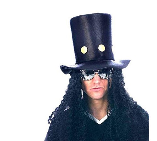 80 li Yıllar Hard Rock Guns N Roses Slash Şapkası Saçlı