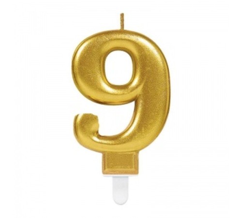 9 Rakam Mum Gold Renk
