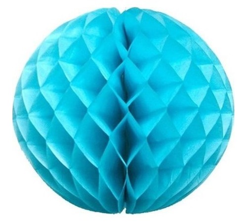 Açık Mavi Renk Petek Kağıt Süs Dekor Asma Süsleme 20 cm 1 Adet