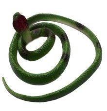 Açık Yeşil Renk Gerçekçi Mega Boy Kobra Model Silikon Yumuşak Yılan 135 cm